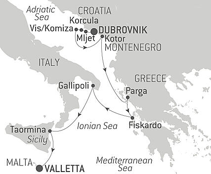Your itinerary - From the Adriatic to the Ionian Sea