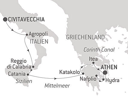Reiseroute - Mittelmeer erleben mit dem Mucem