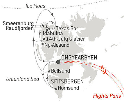 Fjords and glaciers of Spitsbergen
