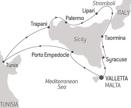 Your itinerary - A Circumnavigation of Sicily – with Smithsonian Journeys