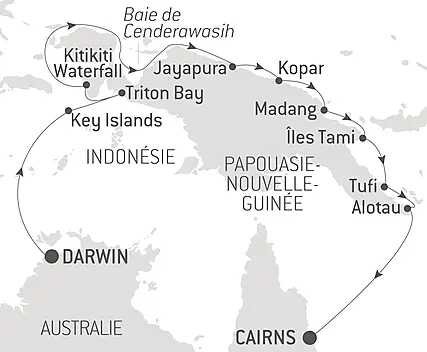 Découvrez votre itinéraire - Odyssée en Nouvelle-Guinée