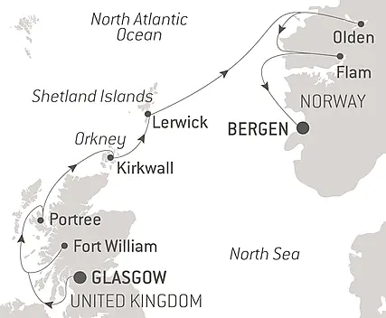 Découvrez votre itinéraire - En mer du Nord avec Sirba Octet