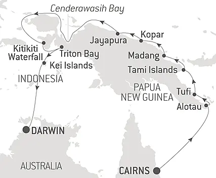 Your itinerary - New Guinea Odyssey 