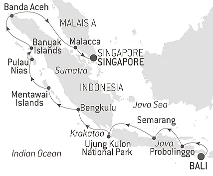 Islands, cities and volcanoes of Indonesia