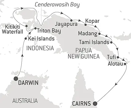 Your itinerary - New Guinea Odyssey