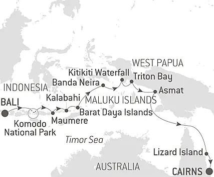 Tropical Odyssey between North East Australia and Indonesia