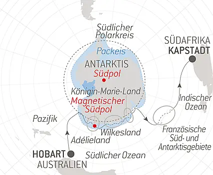 Halbumrundung Antarktis – die unerforschte Ostküste