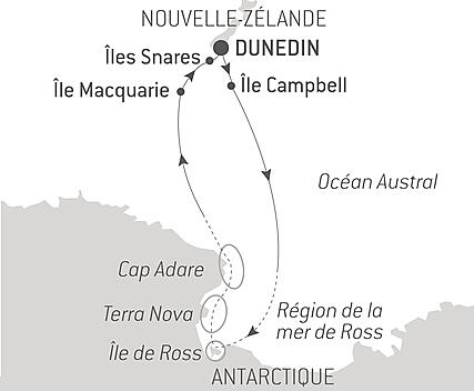 Découvrez votre itinéraire - Expédition sur les traces de Scott et Shackleton