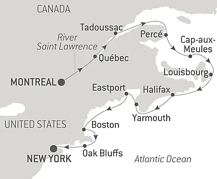 From Québec to the Big Apple: nature & remarkable cities