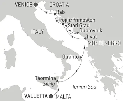 From Malta to the Adriatic coast