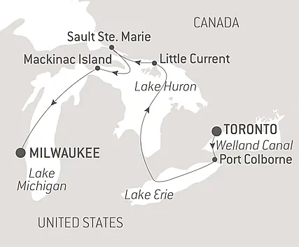 Your itinerary - A Voyage Along the Great Lakes – with Smithsonian Journeys