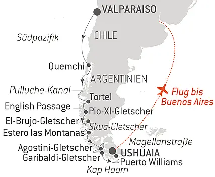 Highlights der chilenischen Fjorde