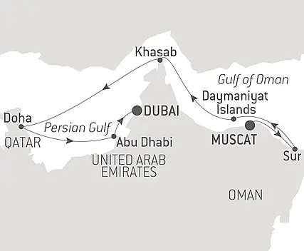 Your itinerary - Treasures of the Arabian Gulf