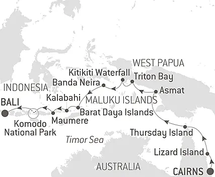 Tropical Odyssey between North East Australia and Indonesia