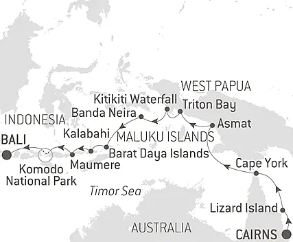 Tropical Odyssey between North East Australia and Indonesia