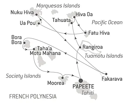 Marquesas in depth, Tuamotus & Society Islands
