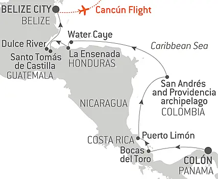 Your itinerary - A Tropical Odyssey in Central America