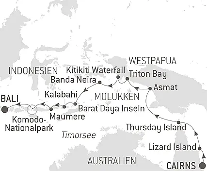 Abenteuer in den Tropen zwischen Indonesien und Nordost-Australien