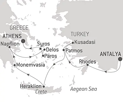 Your itinerary - The jewels of the Aegean