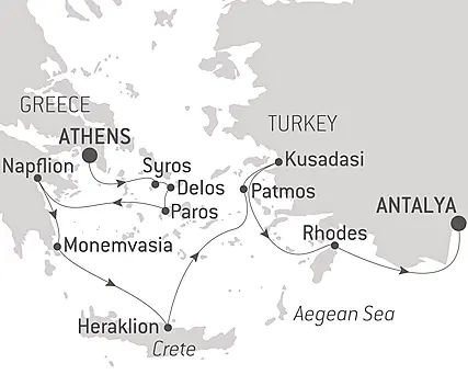 Your itinerary - Jewels of the Aegean Sea in music