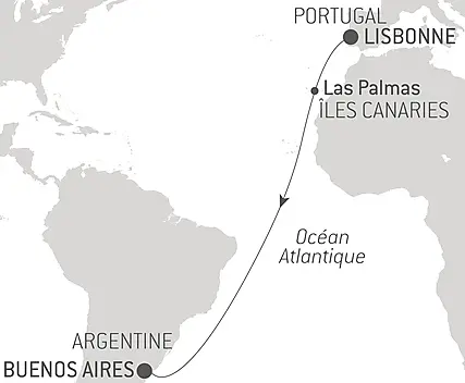 Voyage en Mer : Lisbonne - Buenos Aires