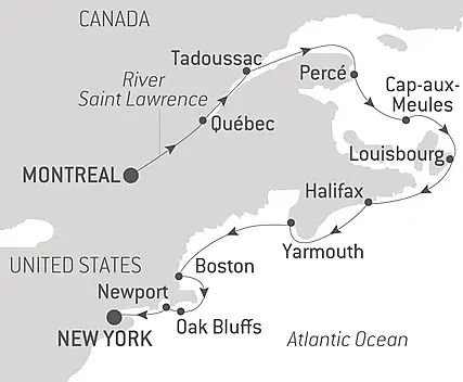 Your itinerary - From Québec to the Big Apple: nature & remarkable cities