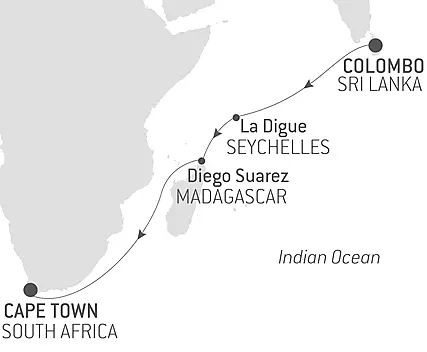 Ocean Voyage: Colombo - Cape Town