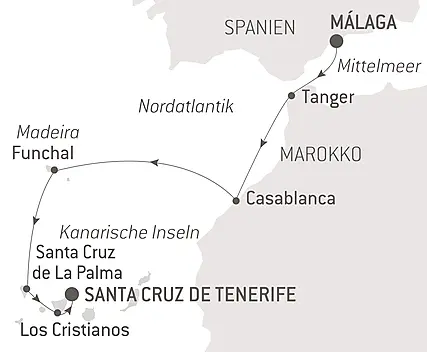 Atlantikabenteuer, von der Iberischen Halbinsel bis zu den Kanaren