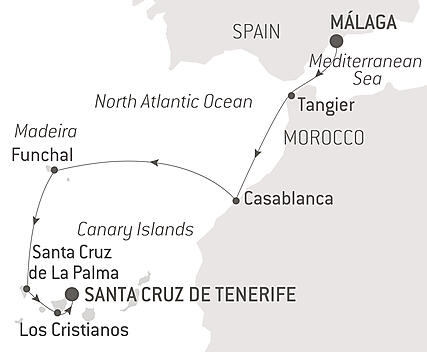 Your itinerary - Atlantic Odyssey from the Iberian Peninsula to the Canary Islands