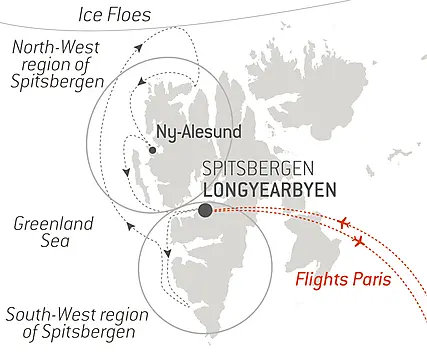Your itinerary - Fjords and glaciers of Spitsbergen 