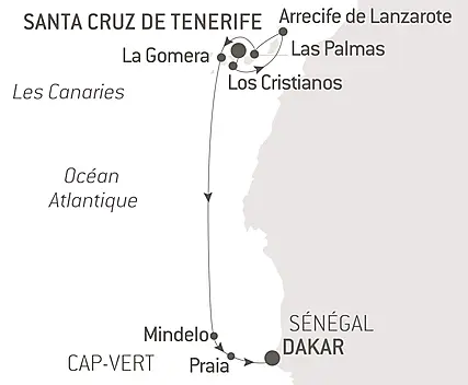 Découvrez votre itinéraire - Entre volcans et océan, des Canaries au Cap-Vert