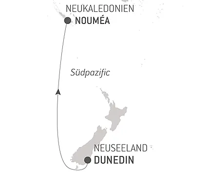 Ozean-Kreuzfahrt: Dunedin - Noumea