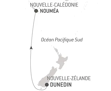 Voyage en Mer : Dunedin - Noumea
