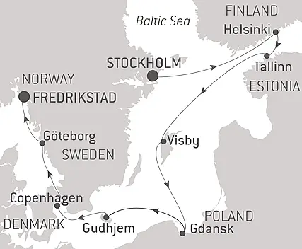 Your itinerary - A World Affairs Cruise in the Baltic