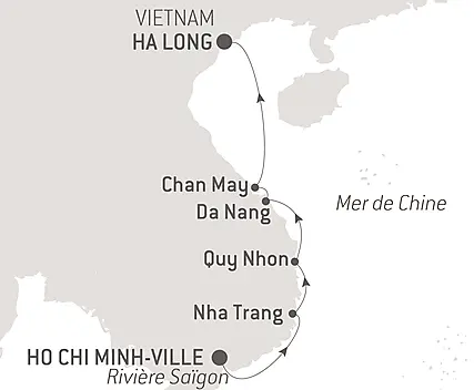 Découvrez votre itinéraire - Rivages vietnamiens