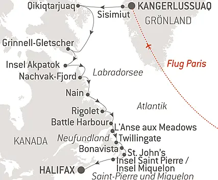 Wilde Küsten von Grönland bis zur Ostküste Kanadas