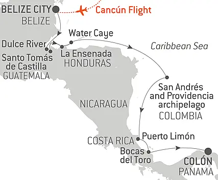 Your itinerary - A Tropical Odyssey in Central America