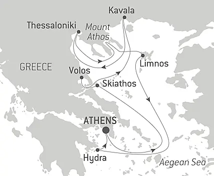 Your itinerary - European autumn in the Aegean Sea