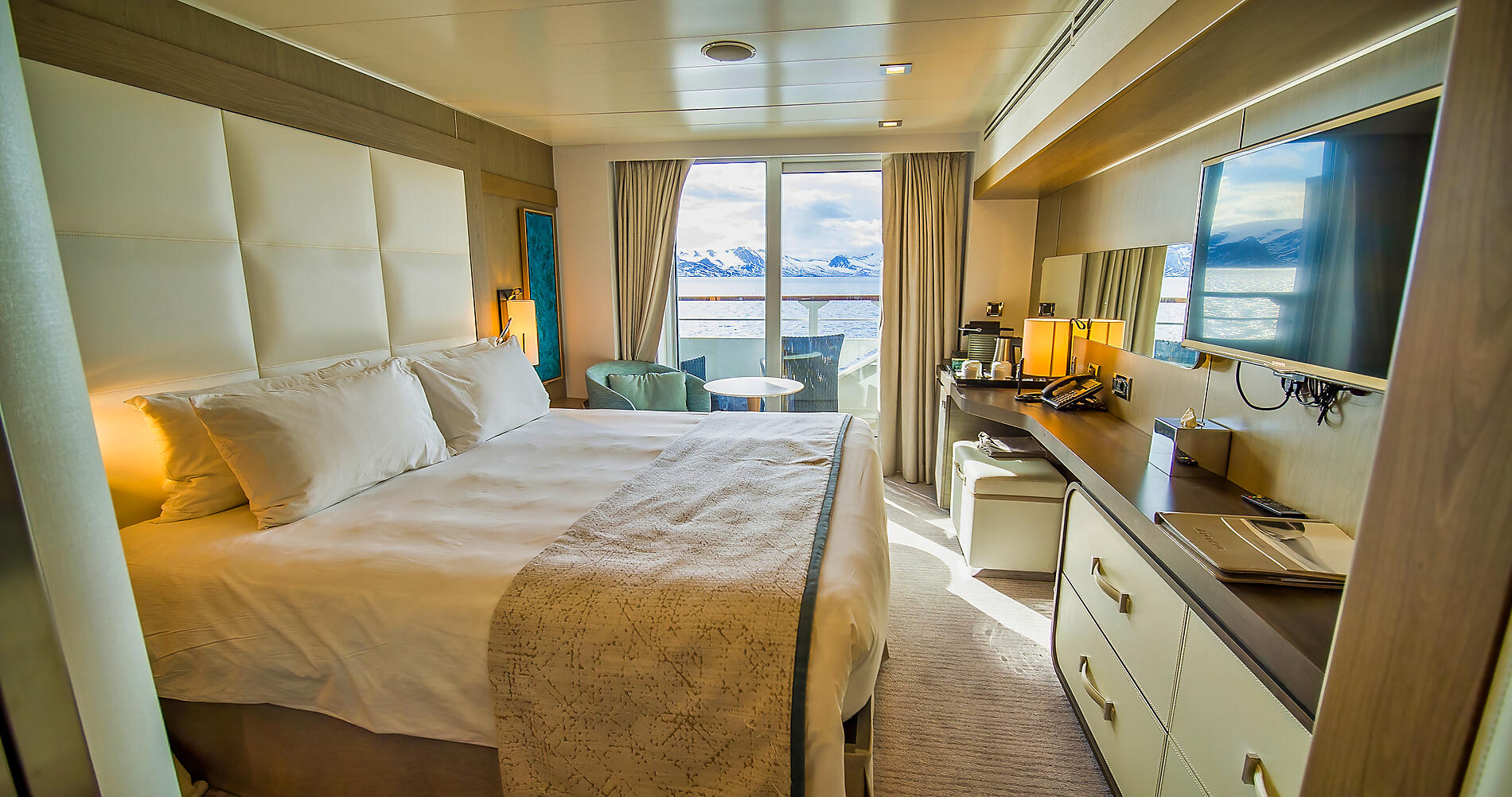Le Boréal Upper decks balcony stateroom