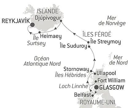 Découvrez votre itinéraire - Territoires sauvages d’Écosse, des îles Féroé et d’Islande