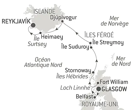 Découvrez votre itinéraire - Territoires sauvages d’Écosse, des îles Féroé et d’Islande