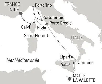 Île de Beauté, rivages italiens et Malte