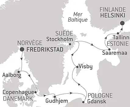 Découvrez votre itinéraire - Îles et cités, de la mer du Nord à la Baltique