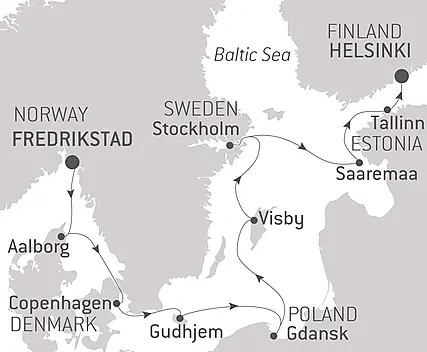 Your itinerary - Islands and cities, from the North Sea to the Baltic