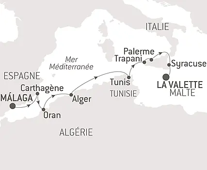 Découvrez votre itinéraire -  La grande Bleue, au fil des civilisations