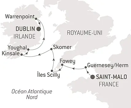 Découvrez votre itinéraire - Archipels britanniques et rivages celtiques    