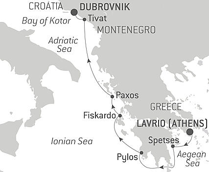 Island hopping aboard Le Ponant, from Athens to Dubrovnik