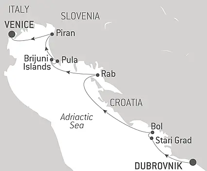 Cities and splendours of the Adriatic