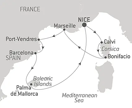 Your itinerary - Total solar eclipse in the Mediterranean