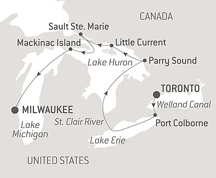 Your itinerary - A Voyage Along the Great Lakes – with Smithsonian Journeys